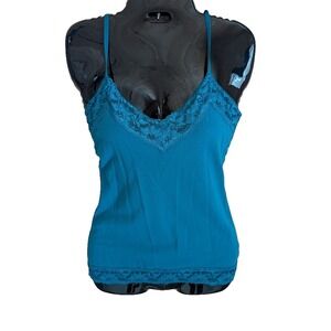 Womens Tank Top Jrs S Y2K Style Lace Trim Cami ASO Elena Gilbert Bella Swan Cute